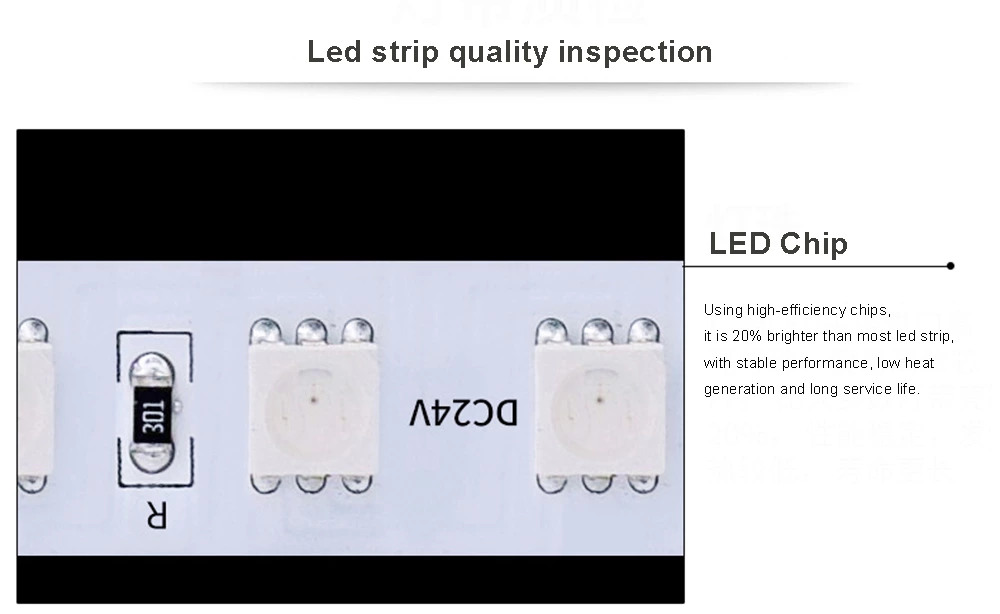 DC12V SMD5050 60LEDS/M Led Strip