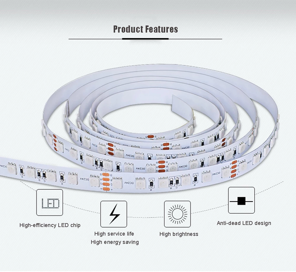 DC12V SMD5050 60LEDS/M Led Strip