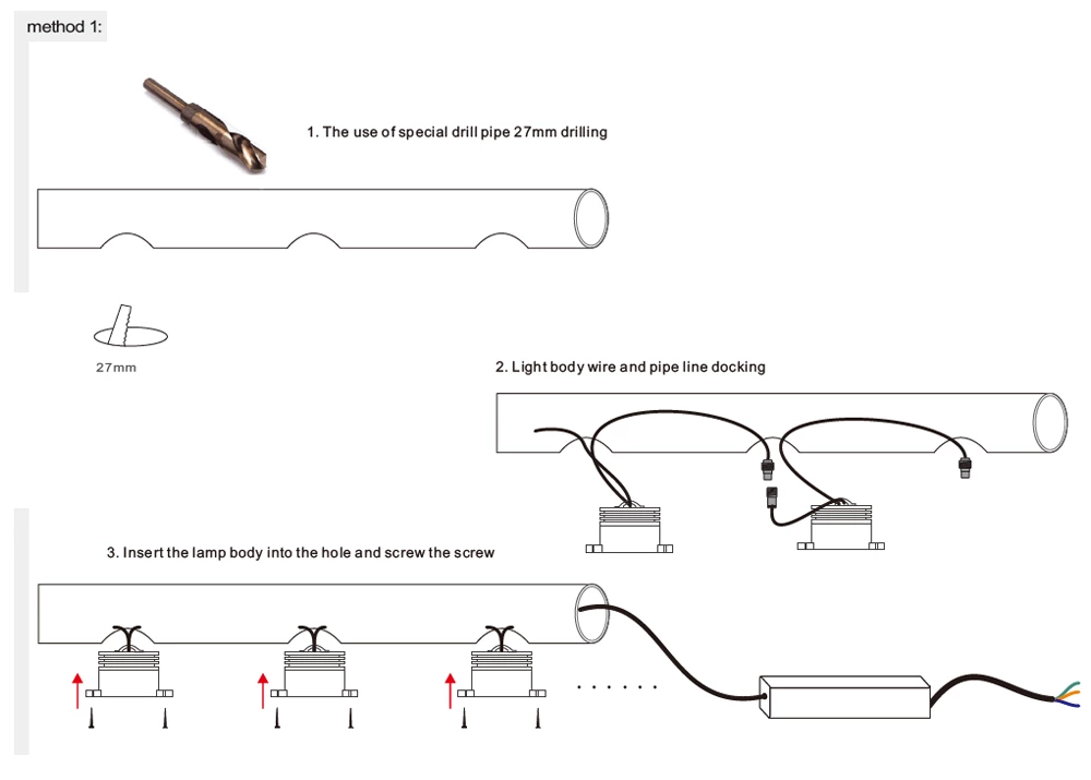 Waterproof 1W Mini LED Handrail Light