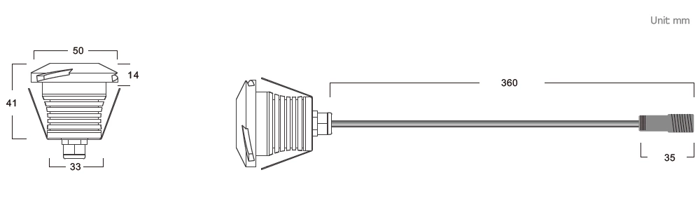 3W Whirlwind Mini Led Step Light