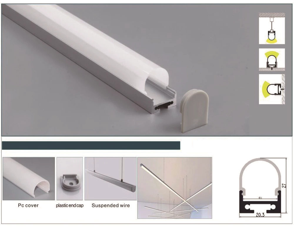 Arched Led Aluminum Profile