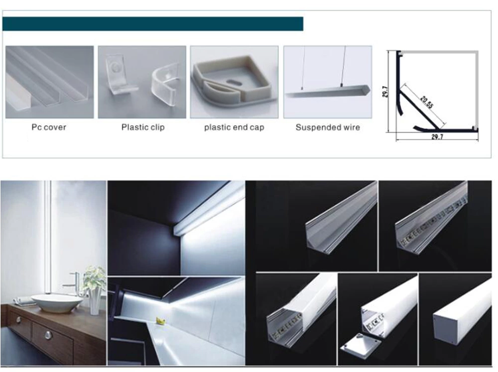 Suspension Led Aluminum Profile