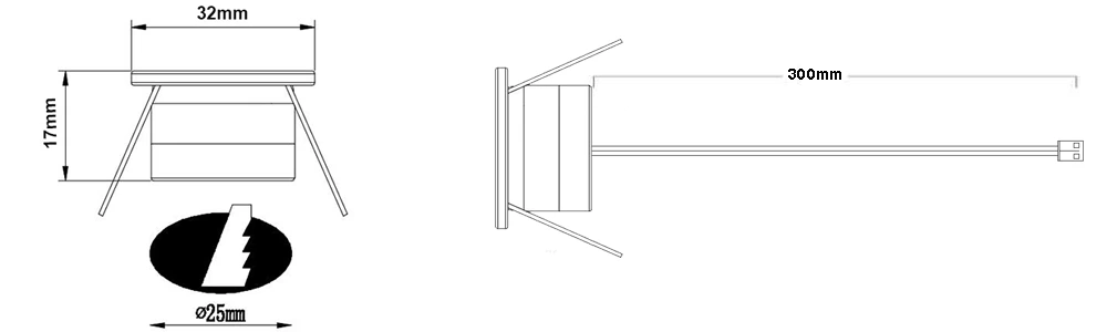 RF 1W Mini Led Spotlight Kit