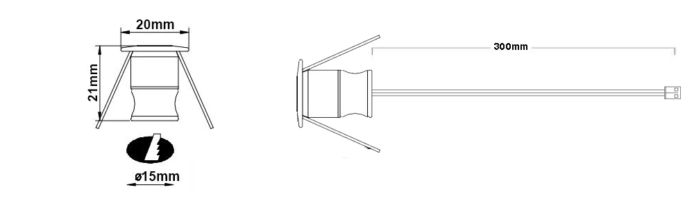 WIFI RF 1W Dimmable Led Spotlight Kit