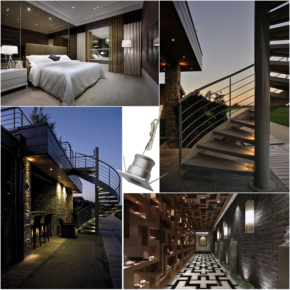 Square 3W Mini Led Spotlight Kit