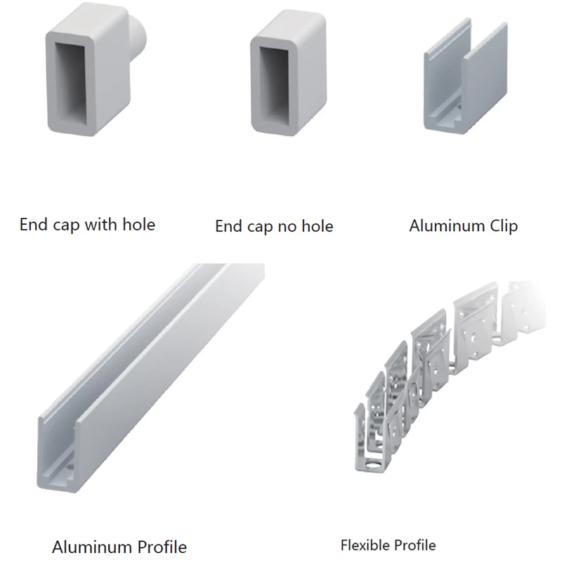 180° 6x13mm Side View Semicircle Mini Flex Silicone Neon Tube Led Light