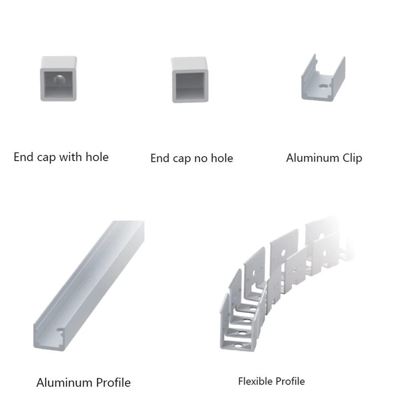 120° 16x16mm Flex Neon Tube Led Light