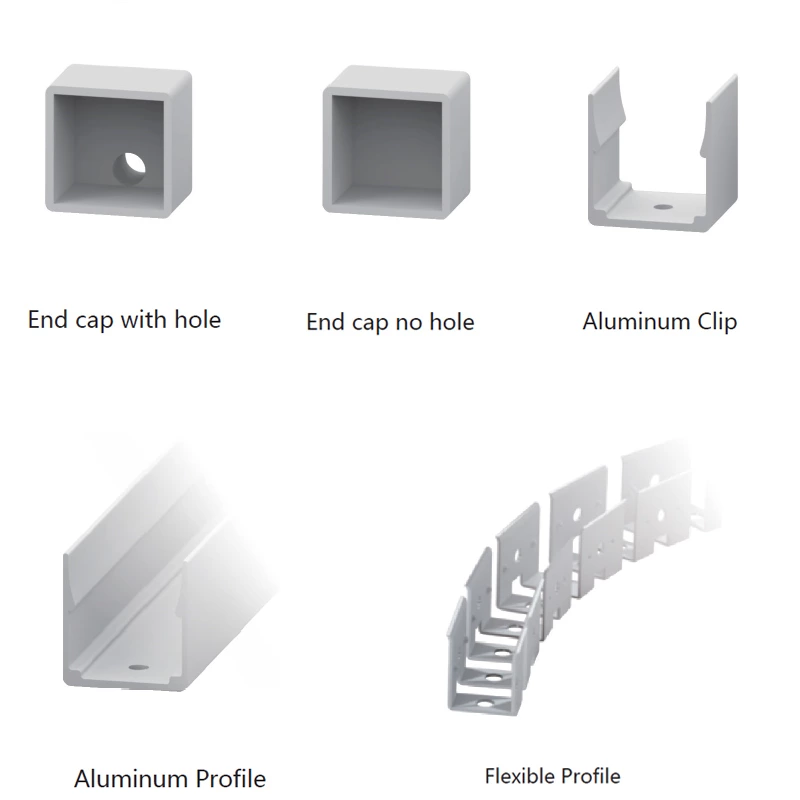 120° 20x20mm IP67 Flex Silicone Neon Tube Led Light