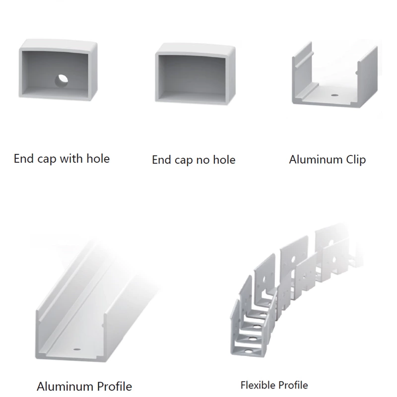 120° 30x32mm 12V 24V 2835 5050 Flex Silicone Neon Tube Led Light