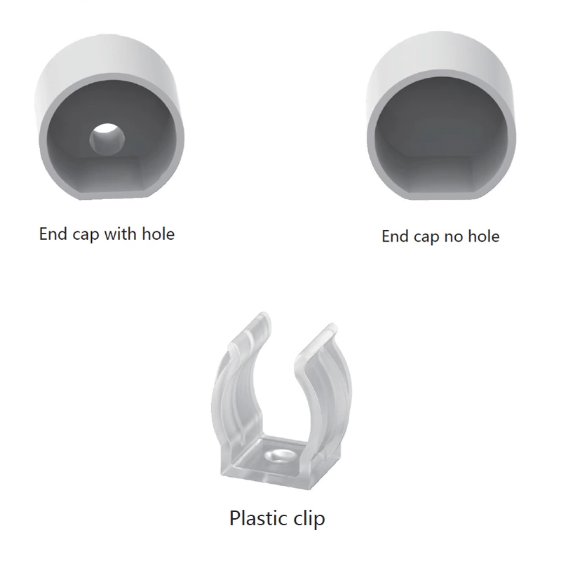 360° Φ40mm 12V 24V 2835 5050 double-sided Flex Silicone Neon Tube Led Light