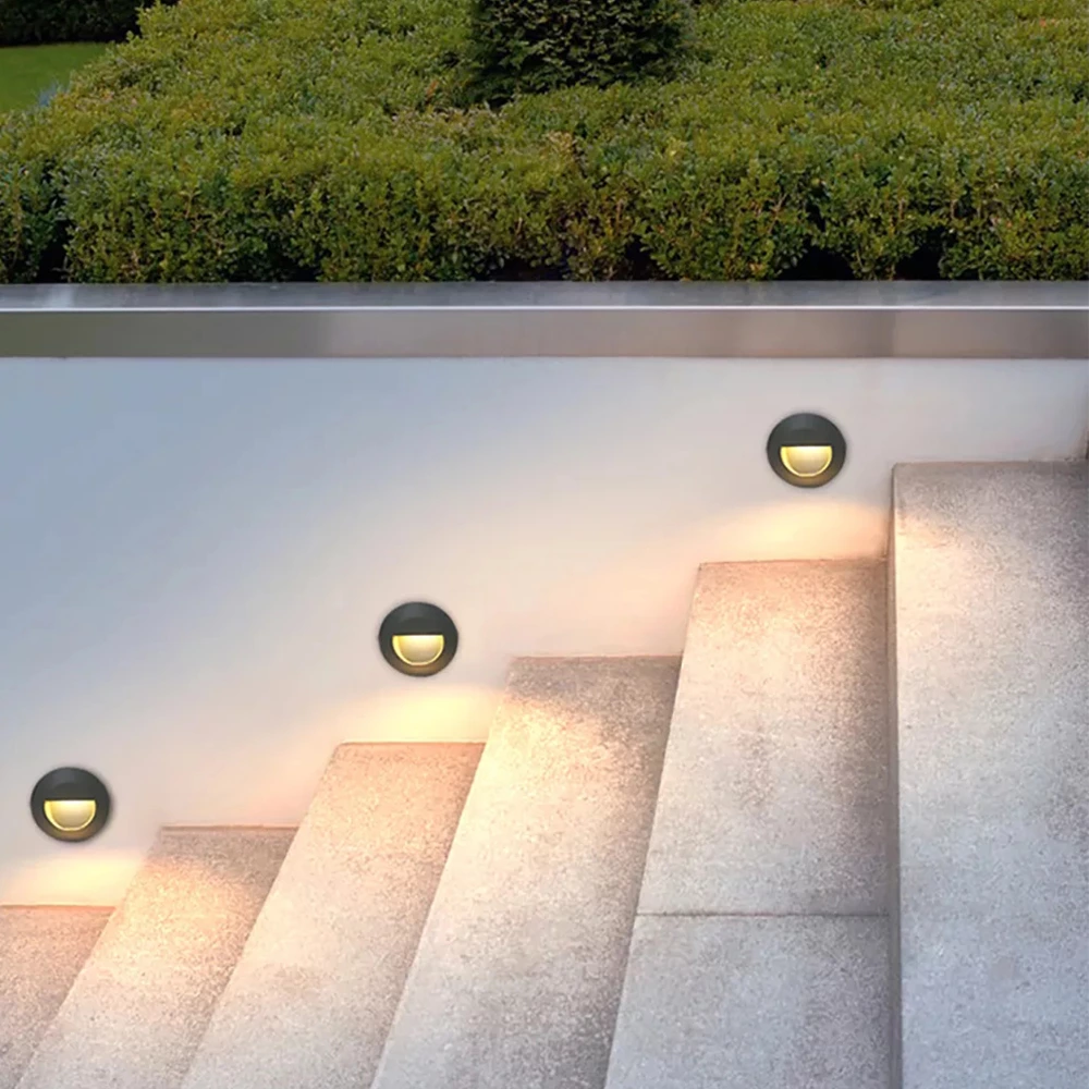 Waterproof Aluminum round 3W 5W Led Stair Light
