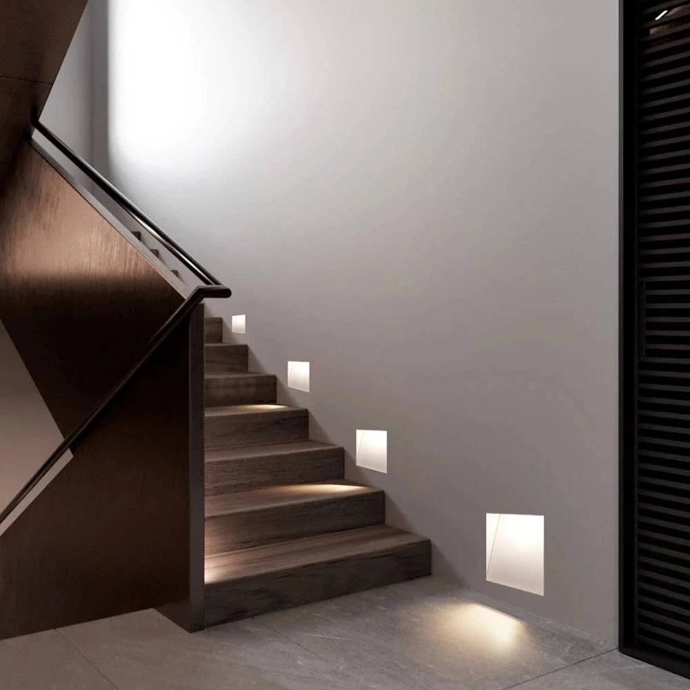 AC85-265V PIR Motion 3W Rimless Led Stair Light