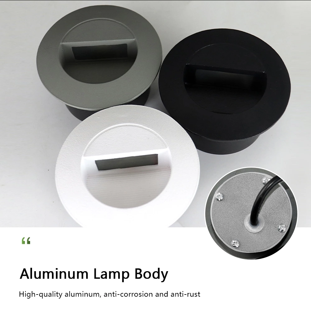 Waterproof Aluminum round 3W 5W Led Stair Light