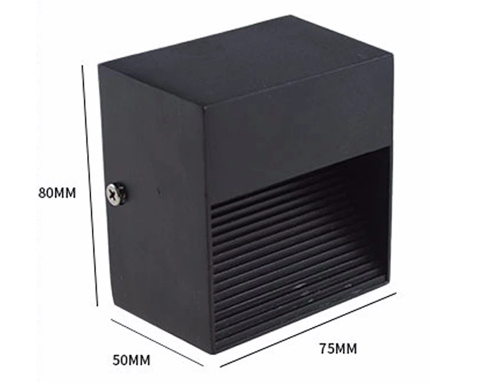 75x80x55mm Surface mounted 3W Led Stair Light