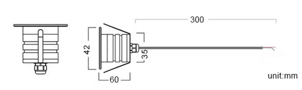 3W IP67 Mini Led Buried Spotlight (Square)