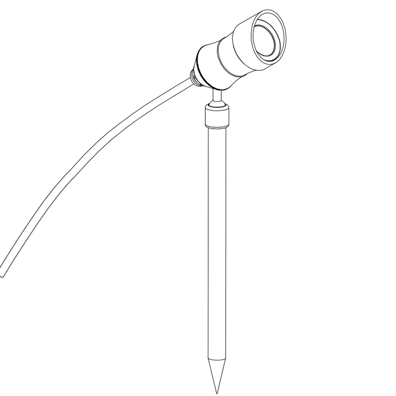 360 degree Universal Rotary Led Spike Light