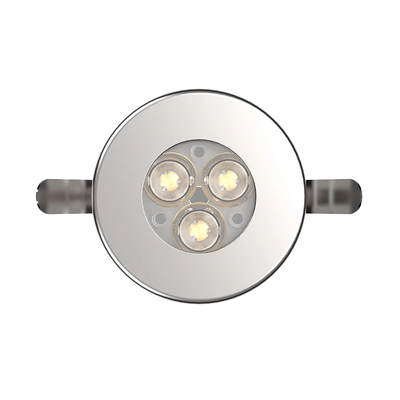 3W IP67 3 LEDS Mini Led Buried Spotlight Round