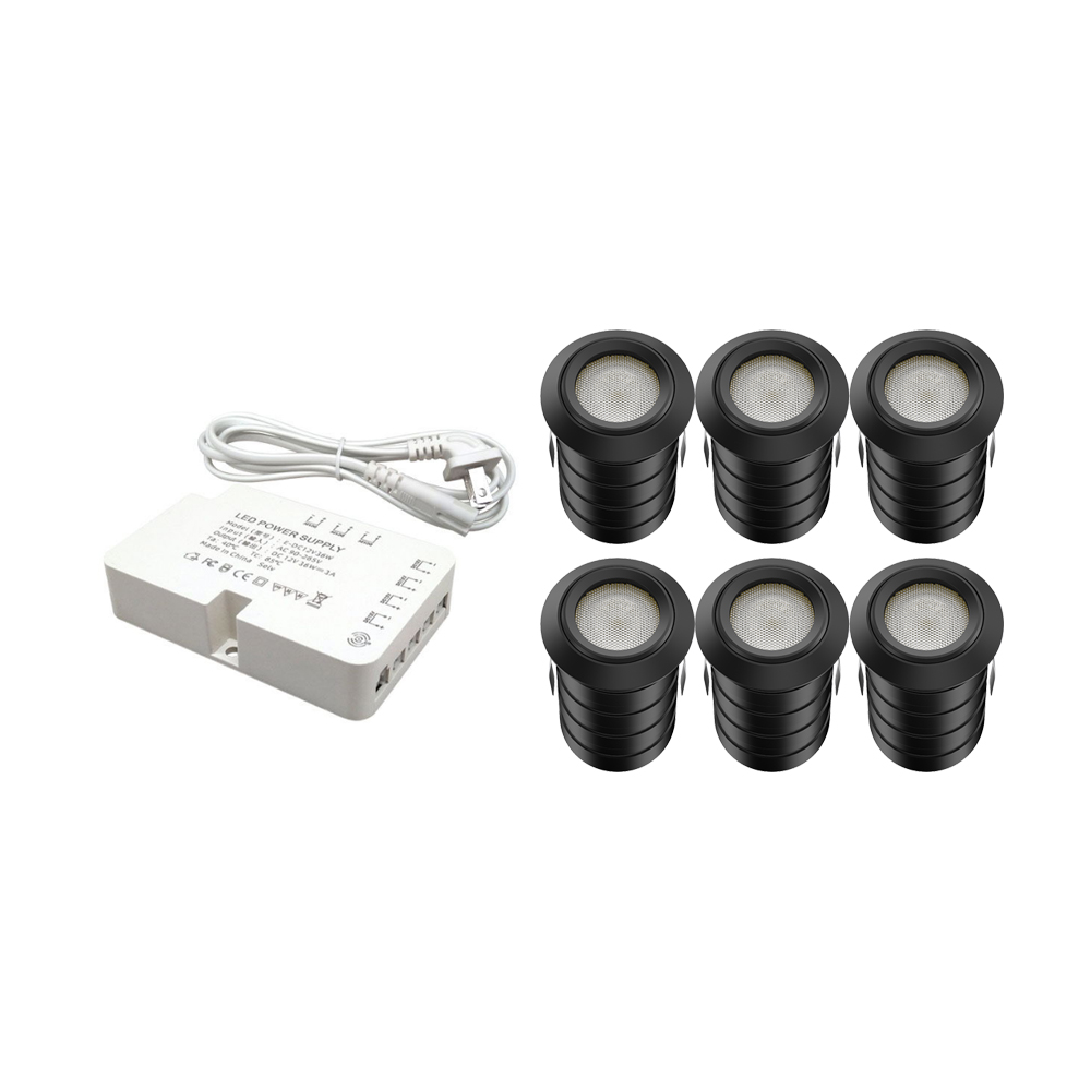 1W Magnetic Mini Spotlight Set(6pcs)